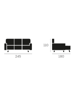 CHAISSLONGUE REVERSIBLE ÁGORA