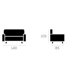 SOFÁ 2 PLAZAS MALTA